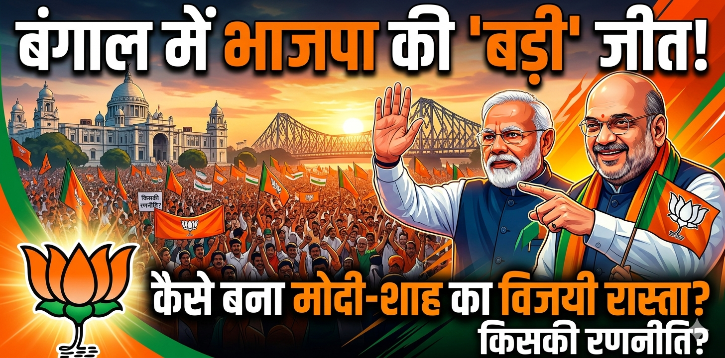 पश्चिम बंगाल में भाजपा का उभार: शाह-मोदी की बहुस्तरीय रणनीति से तैयार हुआ जीत का रास्ता
