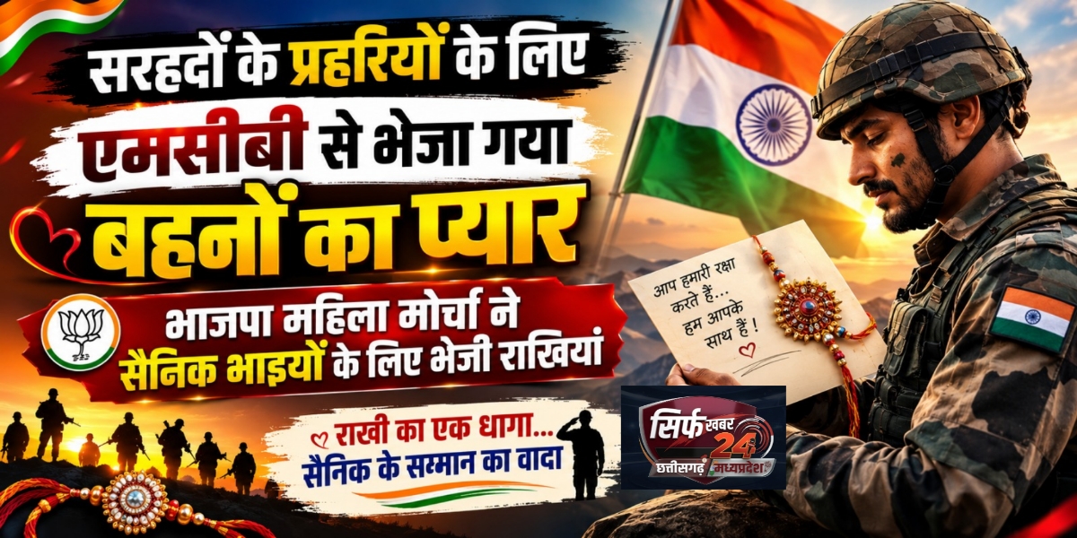 एमसीबी महिला मोर्चा ने सैनिक भाइयों के लिए भेजी राखियां, देश की रक्षा करने वाले जवानों के प्रति जताया सम्मान